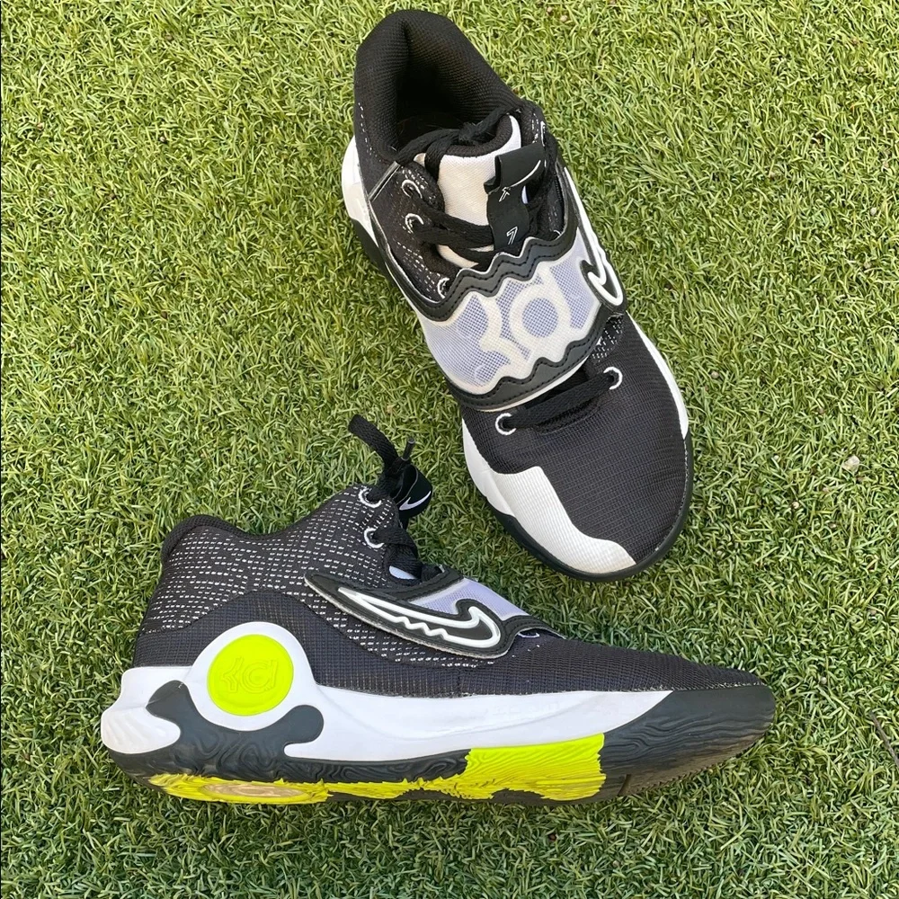 Nike KD Trey 5 X Black Volt White Sneakers with Neon Accents